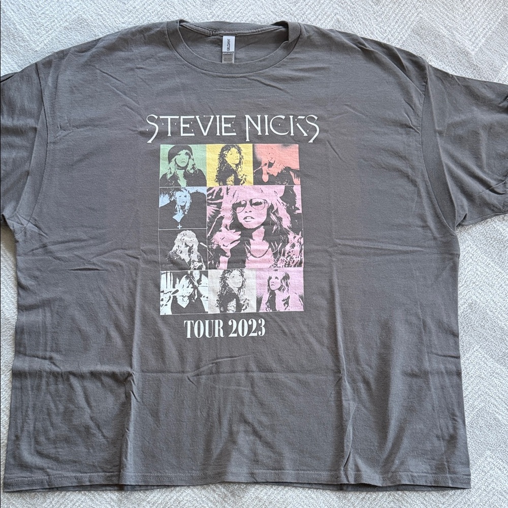 Gildan Gray Stevie Nicks Tour 2023 Tee